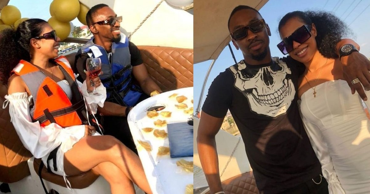 BBNaija: Saga and Nini go on romantic boat cruise proudly sponsored by their ‘shippers’ (Video)