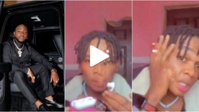 Fan calls out Davido after losing airpods in the Singer’s car following slap from his bouncer (WATCH)