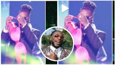 “Feel free to throw some more” – Burna Boy says as Fans stone him with bras as he makes crowd go wild at Madison Square (WATCH)