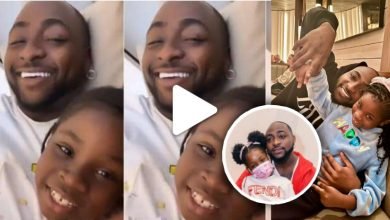 “OBO is a great father” – Fans reacted to beautify video of Davido having a quality time with his daughter 'Imade' (WATCH)