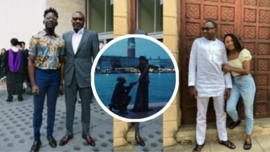 “Somebody is taking my baby” - Billionaire Femi Otedola cries out as he reacts to News of Mr Eazi Proposing To his Daughter Temi