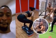 Reality TV star, Saga excited as Nini joins him to workout for the first time since BBN (VIDEO)