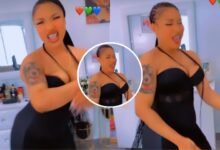 Tonto Dikeh puts her natural body on full display to entertain her fans (Watch Video)