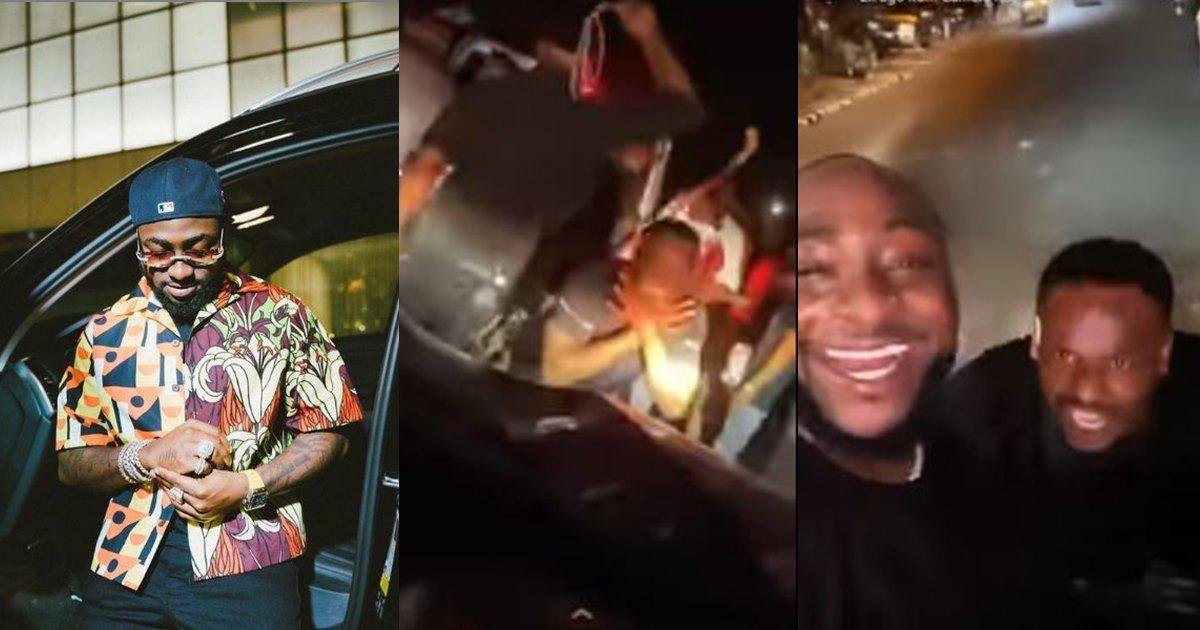 Davido Shuts Down The Street Of Onitsha, As Zubby Michael Clears Road For Him (Video)