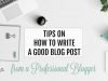 Best way to write 300 words blog posts to be enough for Google