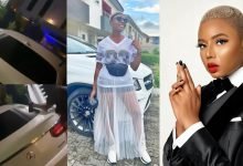 Nancy Isime Acquires Multi Million Naira Mercedes Benz (Video)