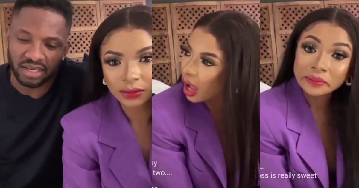 Liquorose epic reaction as Cross asked for s€x during her IG live session (video)