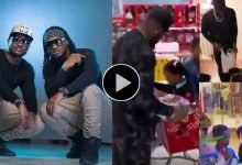 Peter Okoye takes his twin brother, Paul’s kids to shopping in the US as they also follow each other (Video)