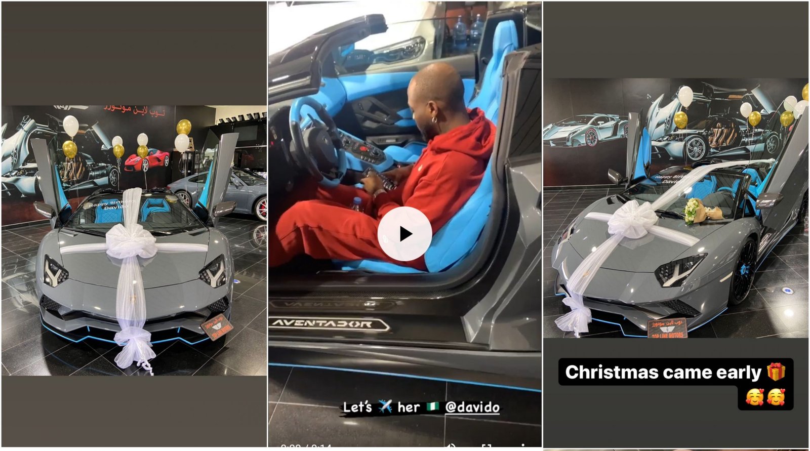 Davido buys a Lamborghini Aventador worth ₦310M Weeks after buying Roll Royce (video)