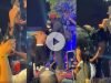 Moment some fans grabbed Wizkid’s leg on stage in Abuja (video)