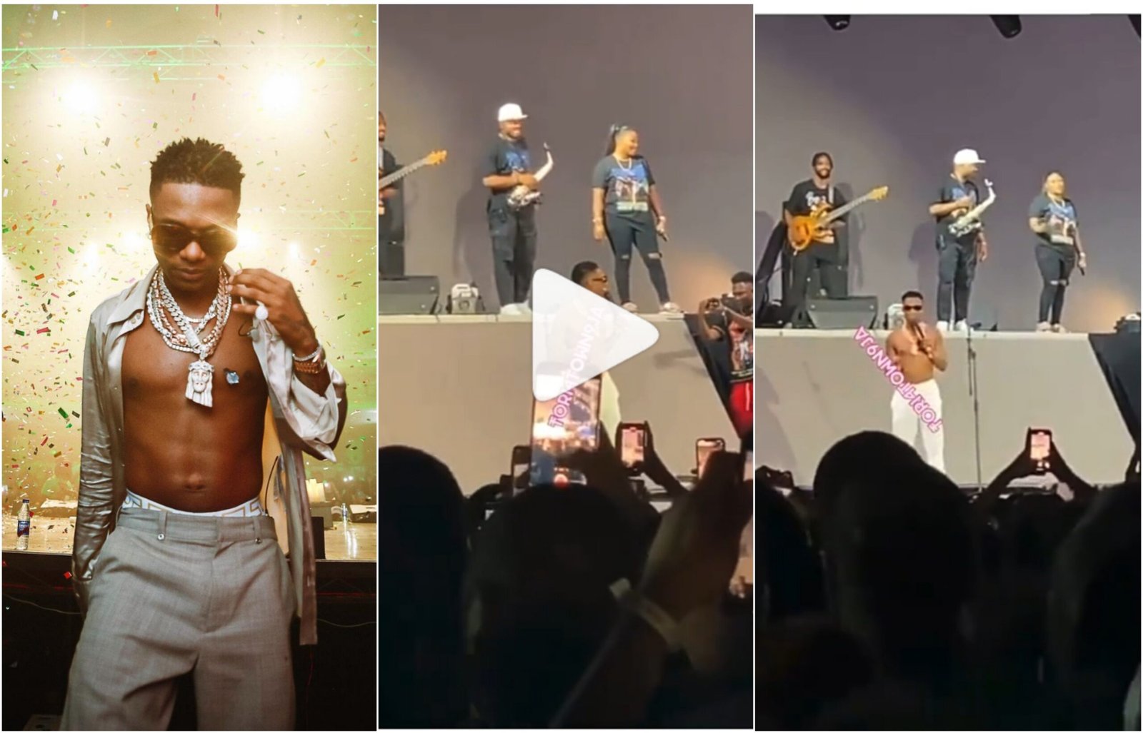 “I’m a virgin” – Wizkid jokingly tells fans during his concert (watch)