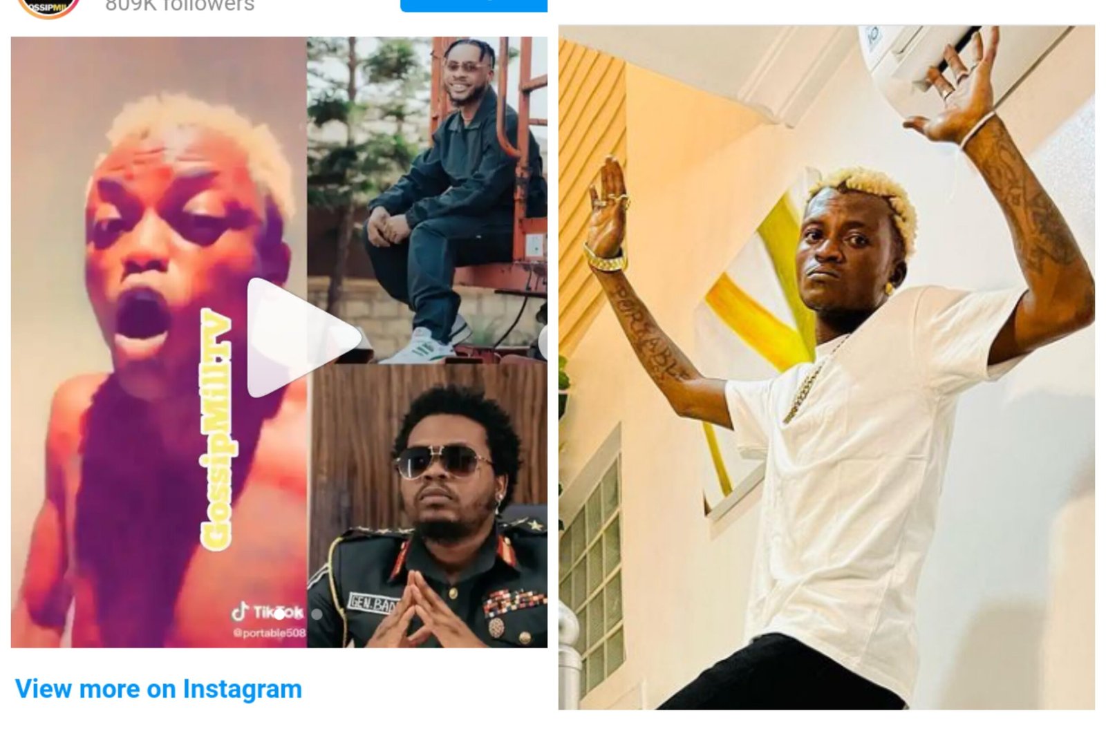 Singer, Portable drags Poco Lee for hijacking his song & $3000 Wizkid sprayed him (video)