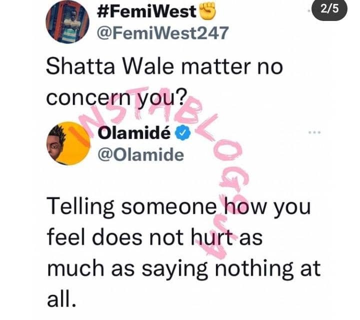 Olamide shares why he doesn't react to Shatta Wale ranting