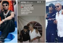 Wizkid surprises his Nigerian manager, Sunday Are with a brand new SUV car worth around N68m (video)