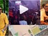 "Na Wizkid fan spread the money" Moment fans ignored Davido’s performance to pick money (video)