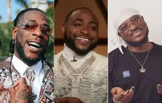 Davido, Burna Boy & Peruzzi set to release collaboration, listen to teaser