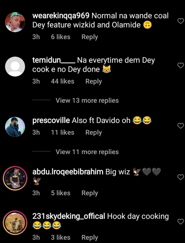 Where is Davido? – Fans react as Wizikd, Olamide and Wande Coal are spotted in the studio (WATCH)