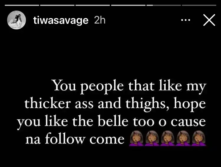 “Before I get in shape, does anybody like me chubby” – Tiwa Savage seeks fan's advice