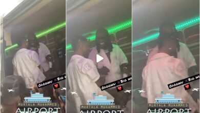 Awesome moment Wizkid and Burna Boy hugs each other devotedly as they met at the Airport (VIDEO)