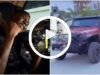 Zinoleesky crashes Wrangler Jeep he just bought in gutter, Nigerians react (VIDEO)