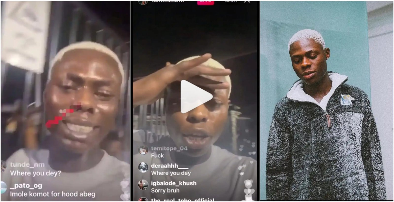 “If i die, Na Marlian Music and Naira Marley killed me” – Mohbad cries out in distress (WATCH)