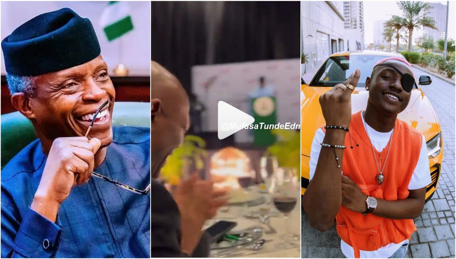 Moment Vice President, Professor Yemi Osinbajo sang "Dior" song by Ruger (VIDEO)