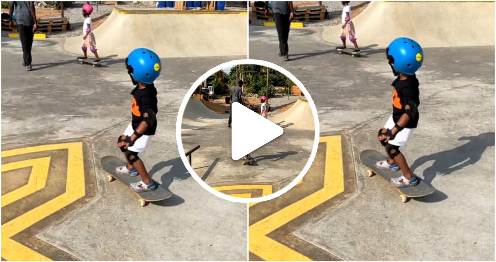 Wizkid’s son Zion trends as he displays his skating skills in a new lovely video