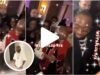 Reactions as Pastor Tobi sprays Davido with bundles of pound notes (VIDEO)