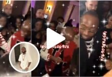 Reactions as Pastor Tobi sprays Davido with bundles of pound notes (VIDEO)