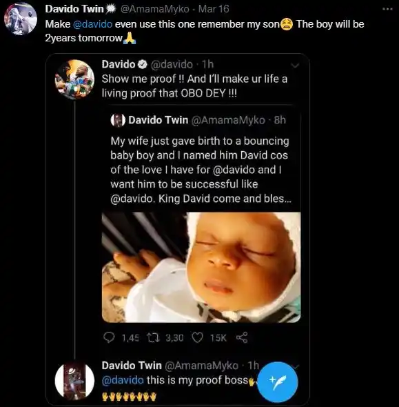 Man calls out Davido over failure to fulfill Promise he made to him 2 Years ago (SEE TWEETs)