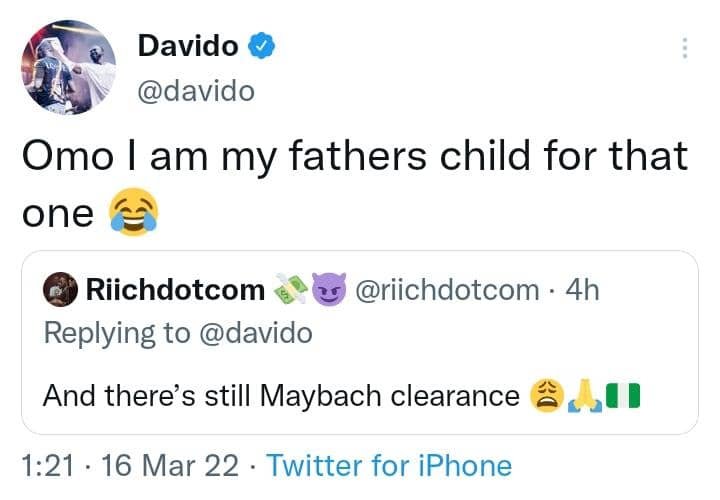 “Pray for Nigeria” - Davido complains about cost of clearance for his new Lamborghini