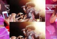 Female singer slapped fan who was filming her Underwear while Performing on stage (WATCH)