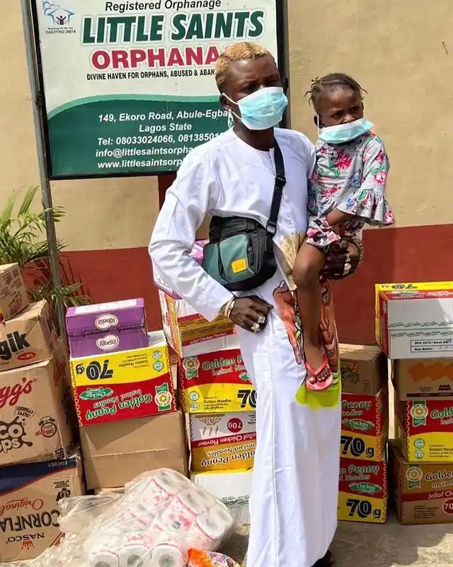 Portable donates bunch of gifts to orphanage home in celebration of his birthday (SEE PHOTOS)