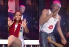“I just hold something, I did not kill him” – Lady who claims to have harassed singer, Ruger, speaks (Video)