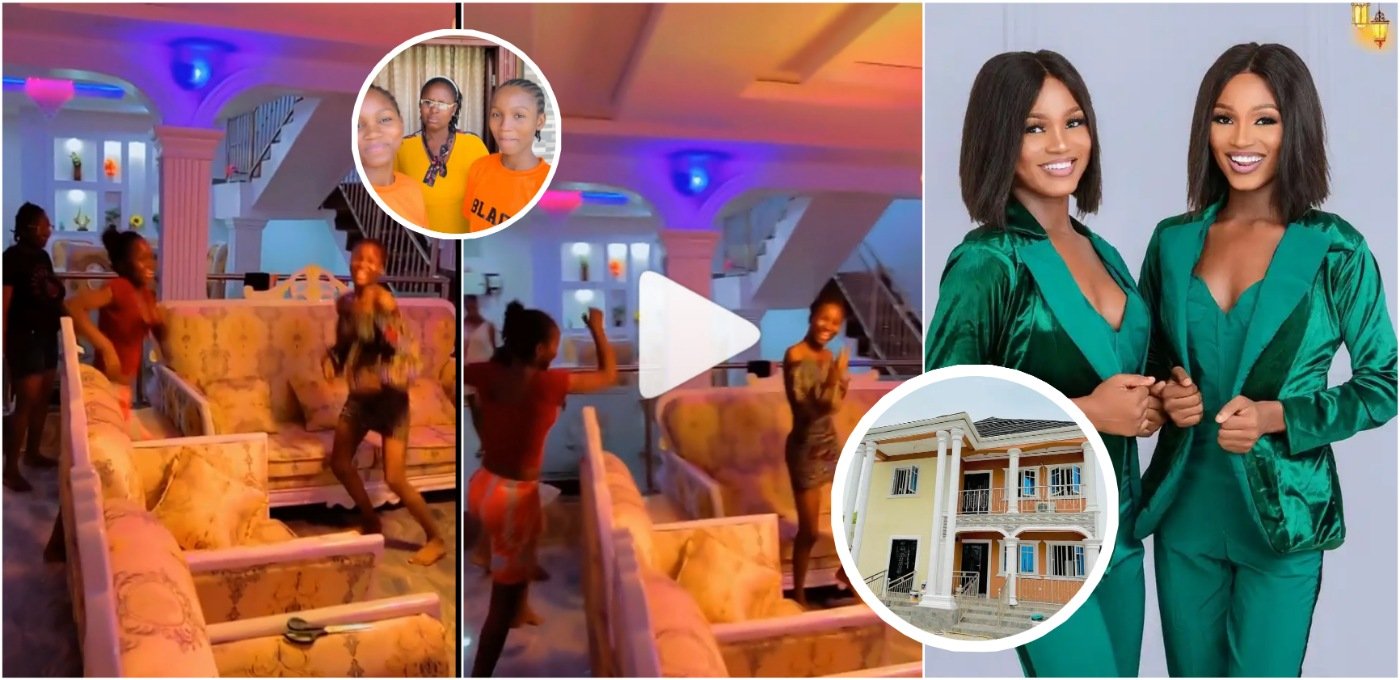 Twinz Love, The twin IG skit makers rejoice as they acquired multi-million naira House (WATCH)