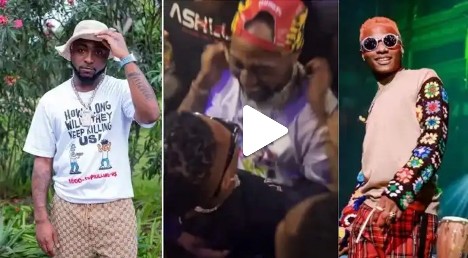 Wizkid and I hugged passionately because we hadn’t seen each other in four years – Davido (WATCH)