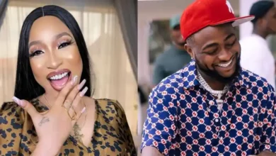 Davido reacts as excited Tonto Dikeh asked for night massage after he followed her on IG