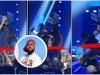 Moment Davido's bodyguard fling overexcited fan who tried to get to the singer on stage (VIDEO)