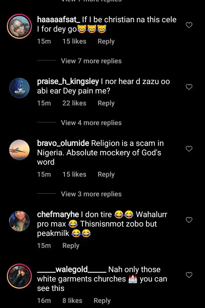 “This country suppose dy Netflix” – Reactions as church members sing, dance to Portable song 'Zazu' during service (WATCH)