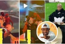 AY comedian Runs for his Dear Life after Zazoo Zeh Crooner Portable rushed him on stage at AY Live (WATCH)