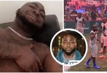 “My leg o, Who send me” Davido crys out in pain as his leg hurt after playing a football match (WATCH)