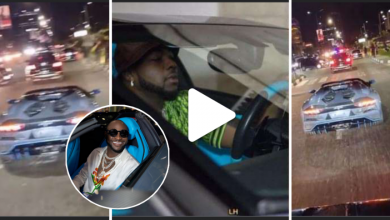 “Go Fast And Furious?” Reactions as Davido tests the speed of his new Lamborghini on the Lagos road (VIDEO)