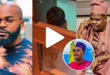 Comedian Mr Macaroni laments over being chased by singer Falz's dog when he visited him (VIDEO)