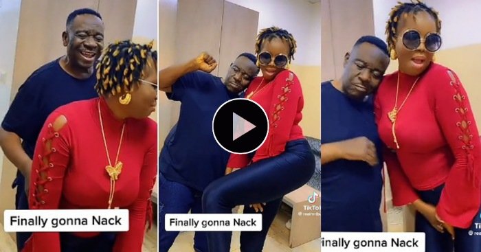 “Finally gonna nack” – Mr Ibu says as he shares romantic video with wife (Video)