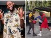 “Easy o OBO” – Davido throws hard punches, matches trainer's energy during boxing session