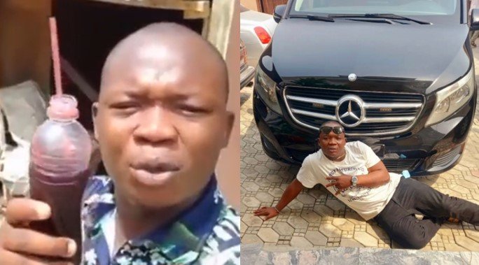 "Mr Sobo Don Buy Benz" – Popular ‘Cold Zobo’ skit-maker, Yunusa says as he aquires brand new Mercedes Benz