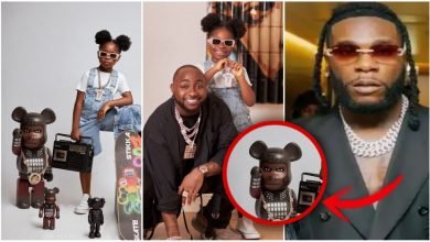 Davido called out for gifting daughter, Imade a toy that looks like Burna Boy