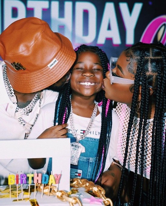 “Isn't my Dad the man in your life?” – Davido's daughter, Imade questions her mum after she refers to herself Single (VIDEO)