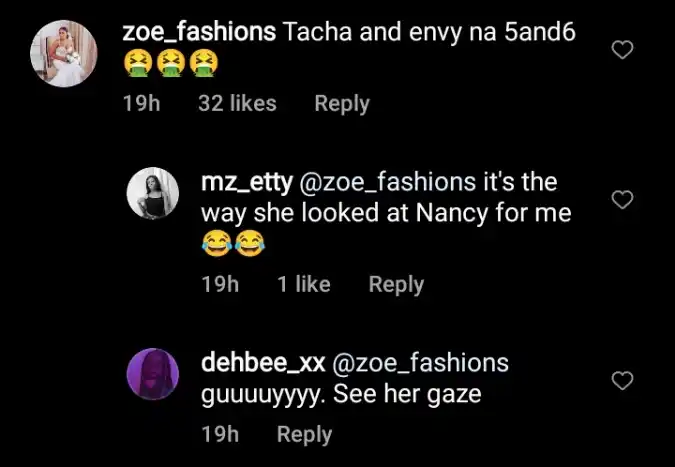 Backlashes trail over Tacha’s look towards Nancy Isime in new video with Zubby Michael and Uche Jombo (WATCH)