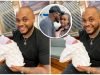 Davido’s cousin, Sina Rambo rejoices as he welcomes a bouncing baby girl (Photos)
